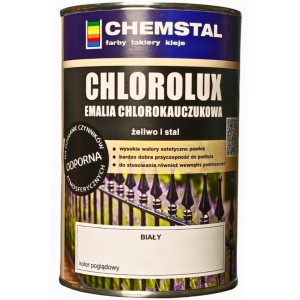 Farba Chlorokauczukowa do Metalu i Betonu 10L - Biała - Chemstal