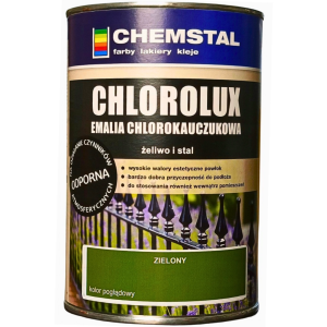 Farba Chlorokauczukowa do Metalu 1L - Zielony - Chemstal