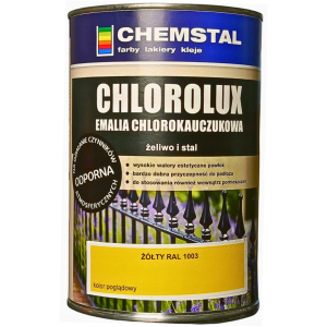 Farba Chlorokauczukowa do Metalu 5L - Żółta RAL 1003 - Ostrzegawcza na Bariery