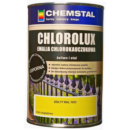 Chlorokauczuk Żółty RAL1023 1 Litr Farba Emalia chlorokauczukowa Chemstal.png