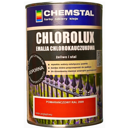 Chlorokauczuk Pomarańczowy RAL2009 Farba Emalia chlorokauczukowa Chemstal.png