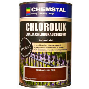 Farba Chlorokauczukowa do Metalu 1L - Brązowy RAL 8017 - Chemstal