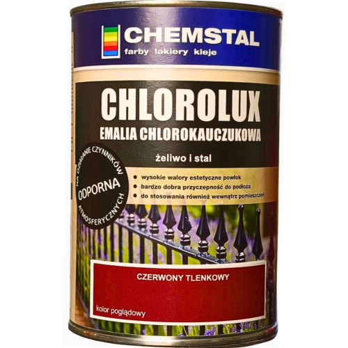 Chlorokauczuk Czerwony Tlenkowy 1 Litr Farba Emalia chlorokauczukowa Chemstal.png