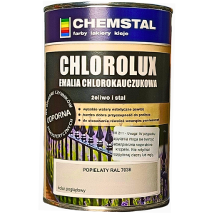Farba Chlorokauczukowa do Metalu 1L - Popielaty RAL 7038 - Chemstal