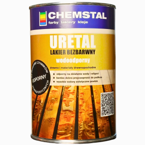 Lakier do Drewna Wodoodporny 1L - Bezbarwny Mat - Uretal