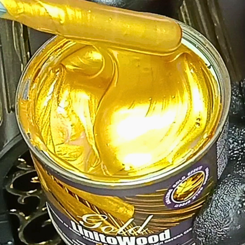 Złota Farba Lakier Złoty Gold Linitowood