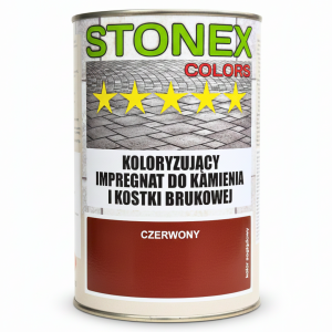 Farba do Kostki Brukowej i Betonu 1L - Czerwona - 100% Krycia