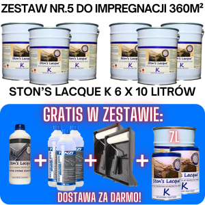 Zestaw Impregnat do Kostki Brukowej XXL - Na 360m2 - Efekt Mokry