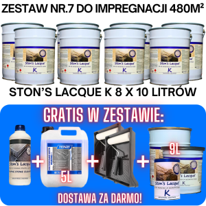 Zestaw Impregnat do Kostki Brukowej XXL - Na 480m2 - Efekt Mokry
