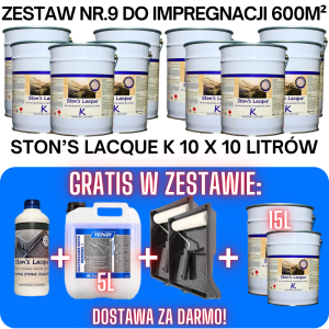 Zestaw Impregnat do Kostki Brukowej XXL - Na 600m2 - Efekt Mokry