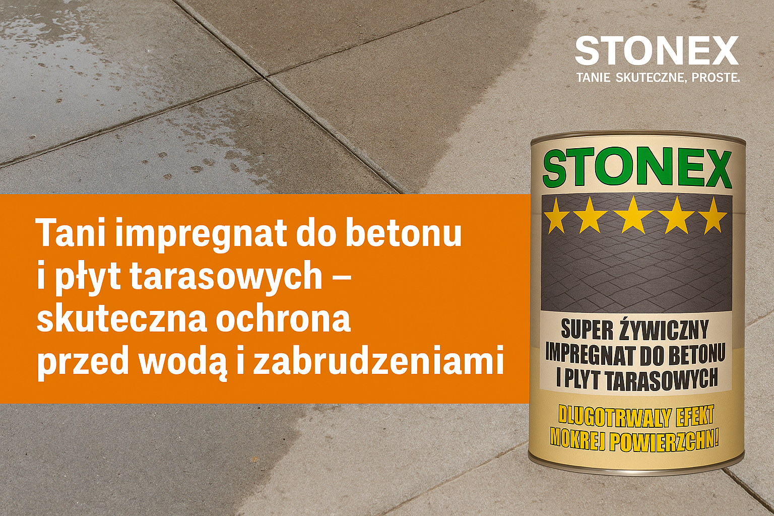 Tani impregnat do betonu i płyt tarasowych – jak chronić beton przed wodą i zabrudzeniami?